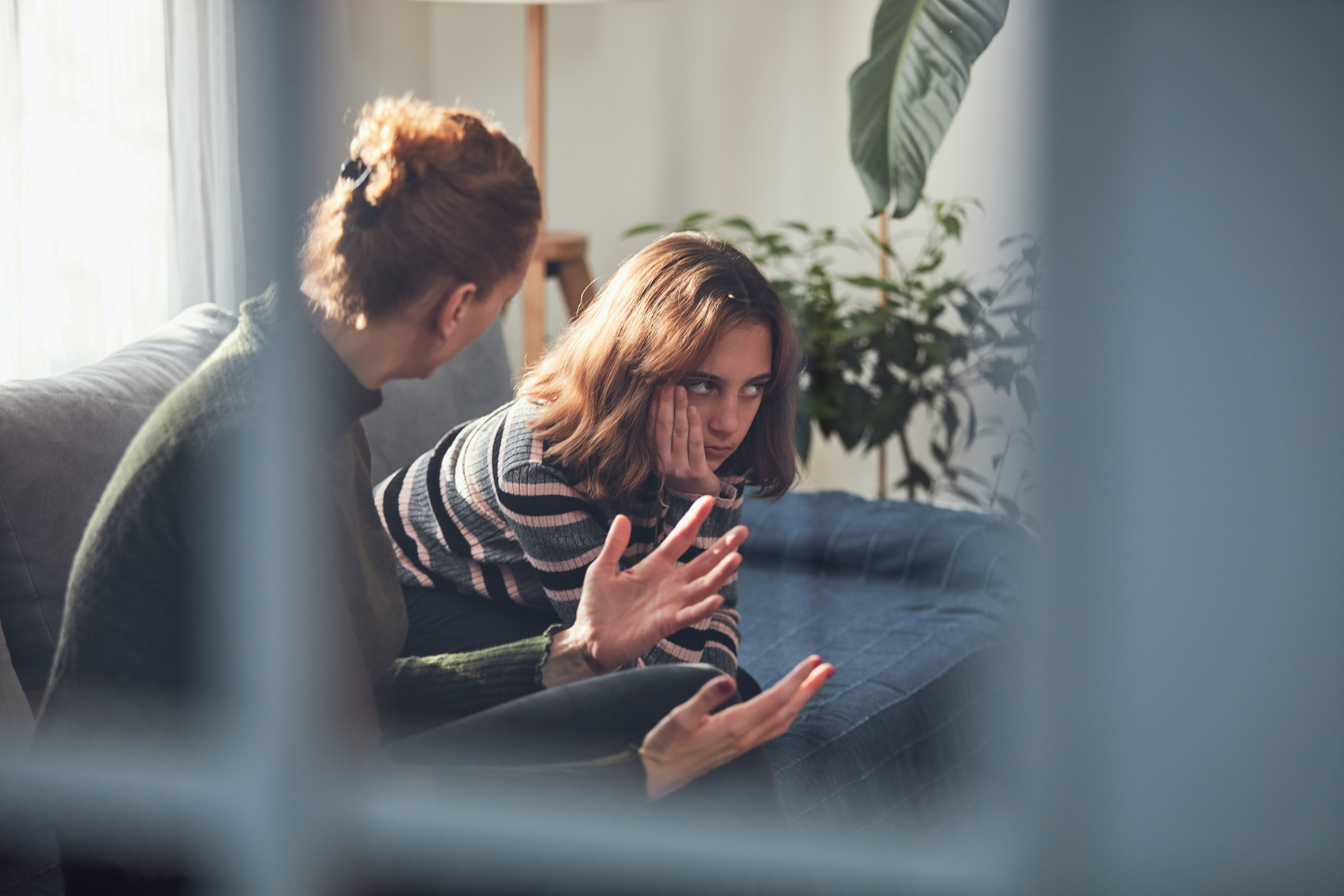 Teen and parent in disagreement