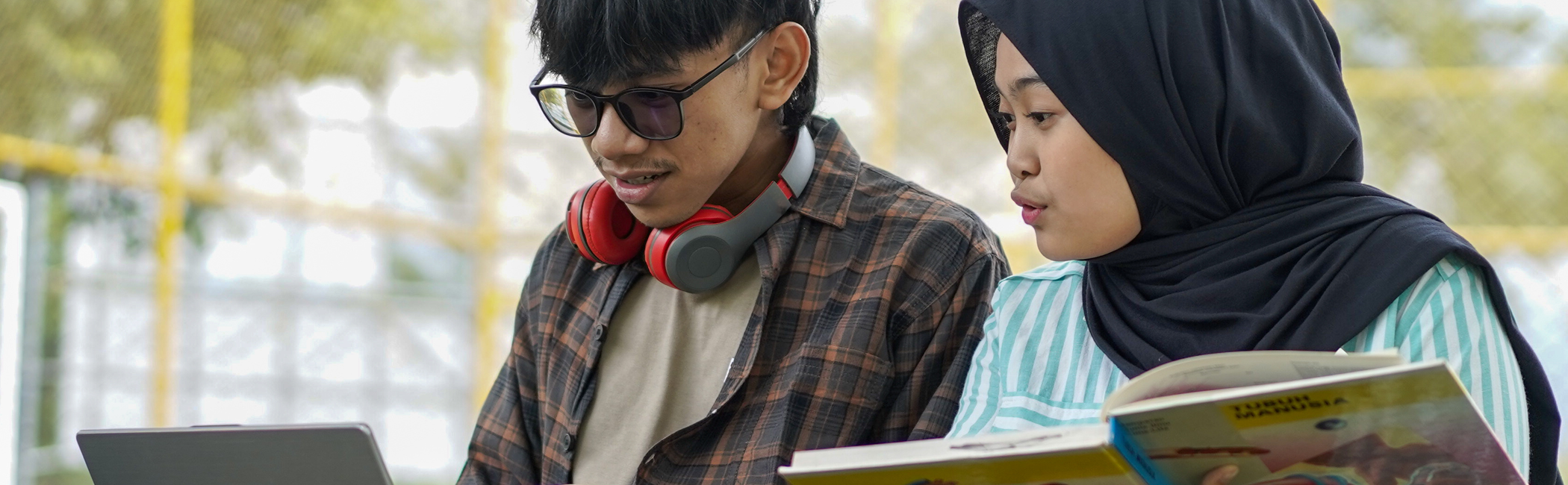 Two teenagers