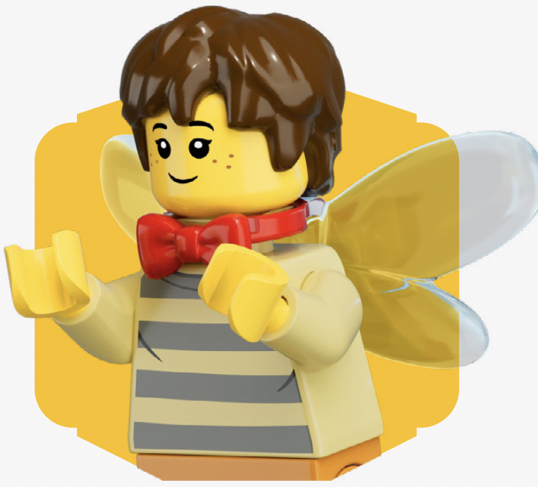 Lego figure with wings